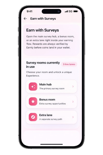 Black iPhone 17 Pro Max survey earnings screen